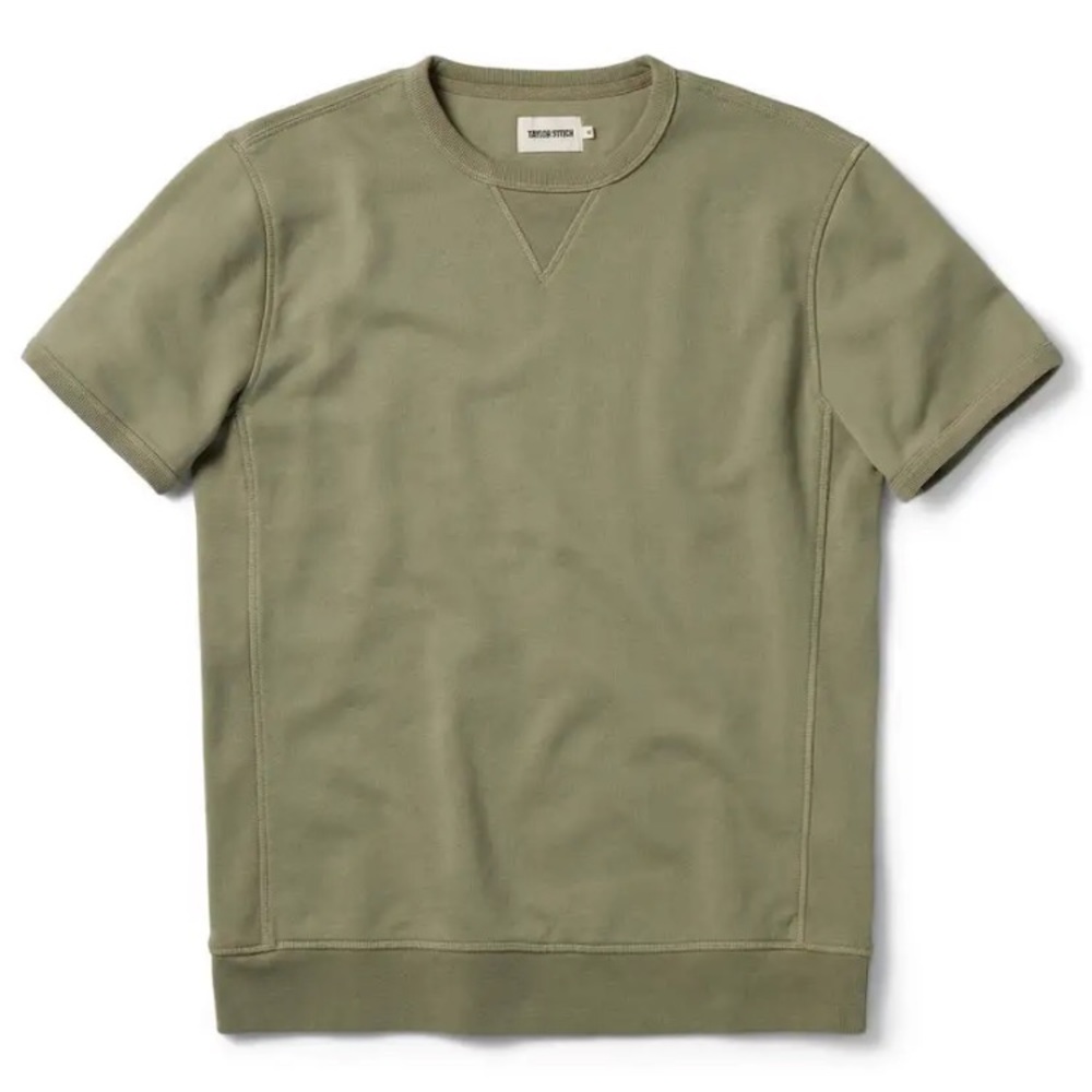 The Short Sleeve Fillmore Crew in Olive - 40